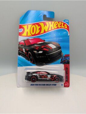 2026 Hot Wheels Black w/Flames 2020 Ford Mustang Shelby GT500! Nightspeed 2/10